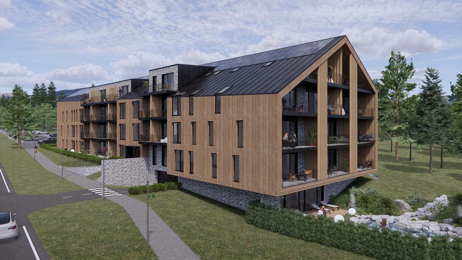 Vizualizácia projektu TatryPark Residence